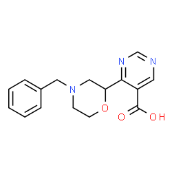 4-(4-苯甲基吗啉-2-基)嘧啶-5-羧酸图片