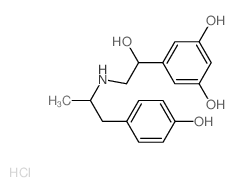 5-[1-hydroxy-2-[1-(4-hydroxyphenyl)propan-2-ylamino]ethyl]benzene-1,3-diol结构式