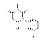 1-(3-Chlorophenyl)-3-methyl-2,4,6(1H,3H,5H)-pyrimidinetrione structure