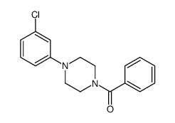 [4-(3-chlorophenyl)piperazin-1-yl]-phenylmethanone结构式