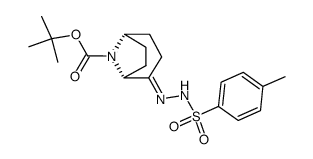 (1R,5S)-8-(tert-butyloxycarbonyl)-8-azabicyclo[3.2.1]-2-octanone p-tosylhydrazone Structure