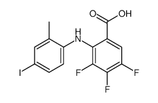 3,4,5-trifluoro-2-(4-iodo-2-methylanilino)benzoic acid结构式