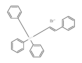 triphenyl-[(E)-2-phenylethenyl]phosphanium结构式