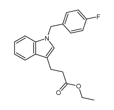 ethyl 3-(1-(4-fluorobenzyl)-1H-indol-3-yl)propanoate Structure