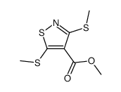 3,5-bis-methylsulfanyl-isothiazole-4-carboxylic acid methyl ester Structure