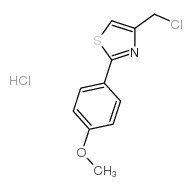 4-氯甲基-2-(4-甲氧基苯基)-1,3-噻唑盐酸盐结构式