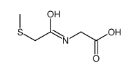 2-[(2-methylsulfanylacetyl)amino]acetic acid结构式