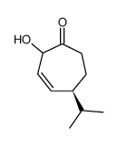 3-Cyclohepten-1-one,2-hydroxy-5-(1-methylethyl)-,(5S)-(9CI)结构式