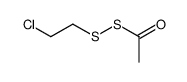 1-(2-chloroethyldisulfanyl)ethanone结构式