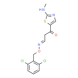 3-[2-(METHYLAMINO)-1,3-THIAZOL-5-YL]-3-OXOPROPANAL O-(2,6-DICHLOROBENZYL)OXIME structure