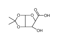 1,2-O-Isopropylidene-α-D-ribofuranuronic acid Structure