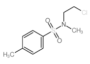 N-(2-chloroethyl)-N,4-dimethyl-benzenesulfonamide结构式