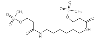 Propanamide,N,N'-1,6-hexanediylbis[3-[(methylsulfonyl)oxy]-结构式