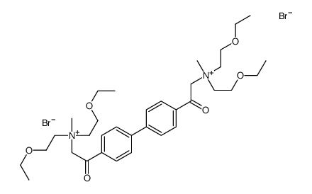 4,4'-Bis(N,N-di(2-ethoxyethyl)-N,N-dimethylammonioacetyl)biphenyl Structure