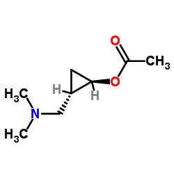 Cyclopropanol, 2-[(dimethylamino)methyl]-, acetate (ester), (1R,2S)-rel- (9CI)结构式