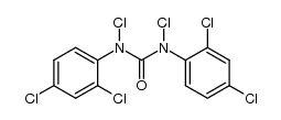 N,N'-dichloro-N,N'-bis-(2,4-dichloro-phenyl)-urea结构式