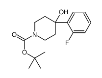 1-BOC-4-(2-FLUOROPHENYL)-4-HYDROXYPIPERIDINE结构式