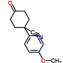 1-(4-Methoxyphenyl)-4-oxocyclohexanecarbonitrile图片