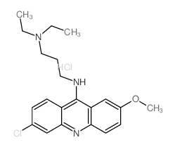 N-(6-chloro-2-methoxy-acridin-9-yl)-N,N-diethyl-propane-1,3-diamine Structure