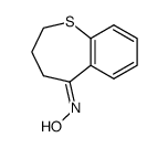 3,4-dihydro-1-benzothiepin-5(2H)-one oxime Structure