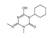 1,3,5-Triazine-2,4(1H,3H)-dione, 3-cyclohexyl-1-methyl-6-(methylamino)- picture