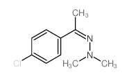 N-[1-(4-chlorophenyl)ethylideneamino]-N-methyl-methanamine结构式