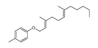 1-(3,7-dimethyldodeca-2,6-dienoxy)-4-methylbenzene结构式