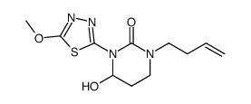 tetrahydro-1-(5-methoxy-1,3,4-thiadiazol-2 -yl)-3-but-3-enyl-6-hydroxy-2(1H)-pyrimidinone Structure