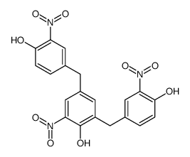 2,4-bis[(4-hydroxy-3-nitrophenyl)methyl]-6-nitrophenol Structure