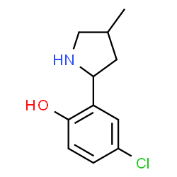 Phenol, 4-chloro-2-(4-methyl-2-pyrrolidinyl)- (9CI)结构式