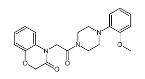 Piperazine, 1-[(2,3-dihydro-3-oxo-4H-1,4-benzoxazin-4-yl)acetyl]-4-(2-methoxyphenyl)- (9CI) structure