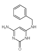 4-amino-6-(benzylamino)-3H-pyrimidin-2-one结构式