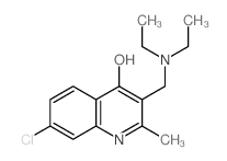 4-Quinolinol,7-chloro-3-[(diethylamino)methyl]-2-methyl- picture