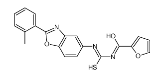 N-[[2-(2-methylphenyl)-1,3-benzoxazol-5-yl]carbamothioyl]furan-2-carboxamide Structure