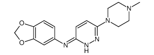 N-(1,3-benzodioxol-5-yl)-6-(4-methylpiperazin-1-yl)pyridazin-3-amine Structure