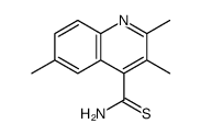 2,3,6-trimethylquinoline-4-carbothioamide结构式