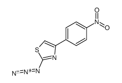 2-azido-4-(4-nitrophenyl)-1,3-thiazole结构式