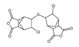 4,7-Methanoisobenzofuran-1,3-dione,5,5'-thiobis[6-chlorohexahydro Structure