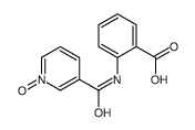 2-{[(1-Oxido-3-pyridinyl)carbonyl]amino}benzoic acid结构式