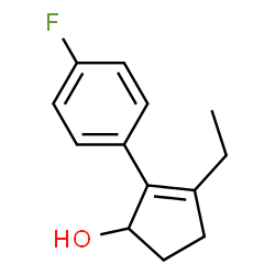 2-Cyclopenten-1-ol,3-ethyl-2-(4-fluorophenyl)-(9CI) structure