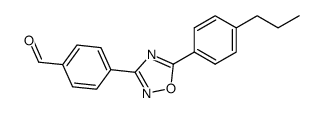 4-(5-(4-propylphenyl)-1,2,4-oxadiazol-3-yl)benzaldehyde Structure