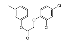 3-Methylphenyl (2,4-dichlorophenoxy)acetate结构式