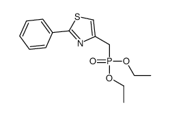 4-(diethoxyphosphorylmethyl)-2-phenyl-1,3-thiazole Structure