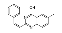 6-methyl-2-(2-phenylethenyl)-1H-quinazolin-4-one Structure