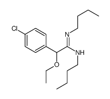 2-(4-Chlorophenyl)-N1,N2-dibutyl-2-ethoxyacetamidine Structure