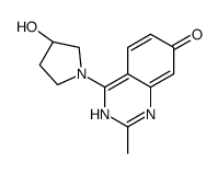 4-[(3S)-3-hydroxypyrrolidin-1-yl]-2-methyl-1H-quinazolin-7-one Structure