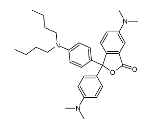 3-p-dimethylaminophenyl-3-p-dibutylaminophenyl-6-dimethylaminophthalide Structure