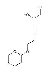 1-chloro-6-(oxan-2-yloxy)hex-3-yn-2-ol结构式