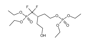 diethyl (2S)-4-[(diethoxyphosphoryl)oxy]-1,1-difluoro-2-(2-hydroxyethyl)butylphosphonate Structure