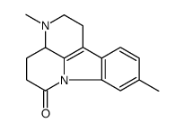 3,9-Dimethyl-1,2,3,3a,4,5-hexahydro-6H-indolo(3,2,1-de)(1,5)naphthyridin-6-one结构式